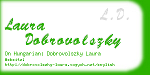 laura dobrovolszky business card